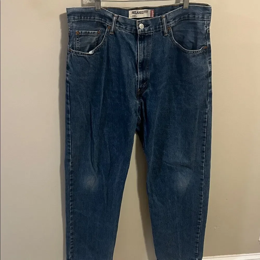 Levi's 550 Mens Relaxed Fit Tapered Leg Jeans Blue 38x34